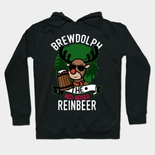 Brewdolph Red nosed Reinbeer Hoodie